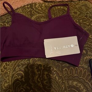 Athleta Sports Bra Size Small Renew  Brand New With Tags Purple d-dd